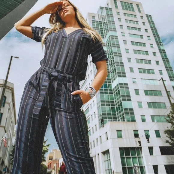 Navy blue Pendleton two piece set - Picture 3 of 3